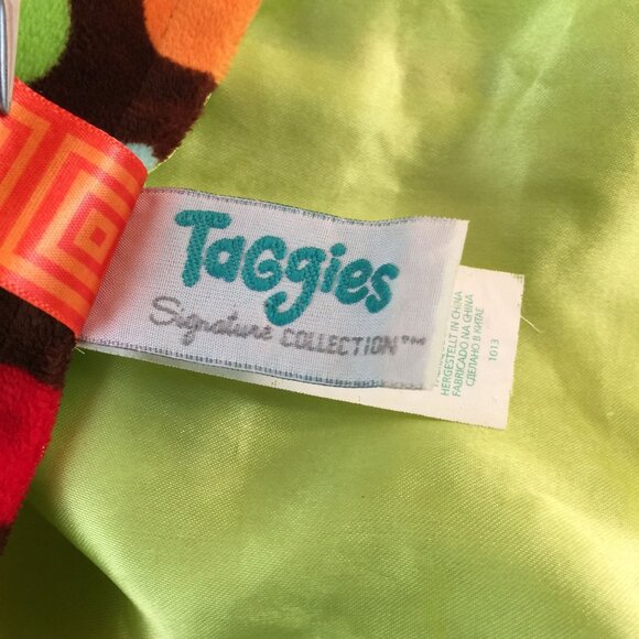 Taggies Signature Collection Mary Meyer Monkey Lovey Brown Polka Dots Satin Back - Picture 6 of 7